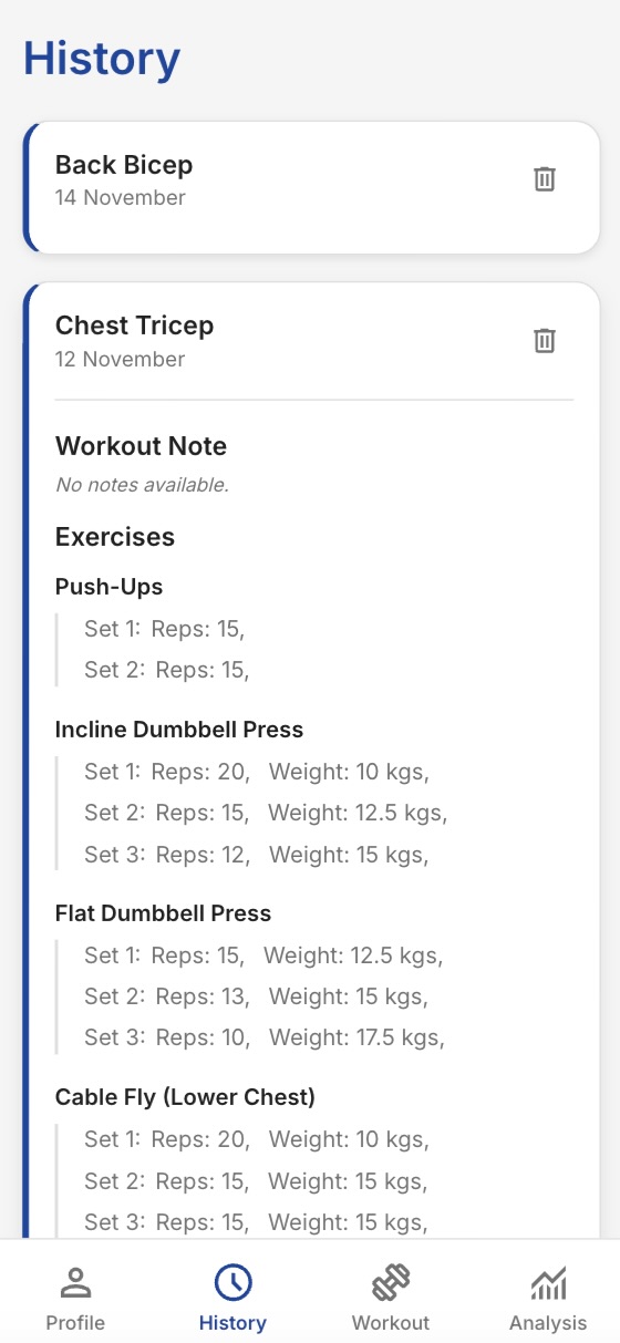 REPIT — Fitness Tracking Web App screen 1